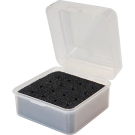 MTM BH16 Broadhead Box Broadhead Box - Holds 16 Fixed or Mech. USA Made, Clear