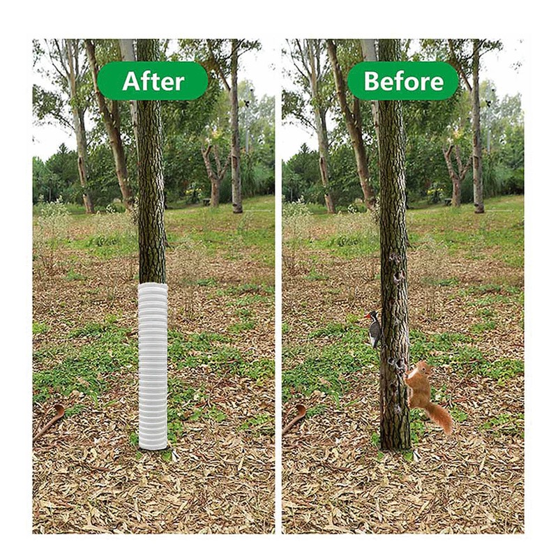 Tree Trunk Protector Plastic Tree Bark Protector Wrap Grow Tubes