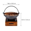 Japanese Cast Iron Sukiyaki Hot Pot Set - 7.87 Inch