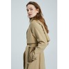 Orolay Women's Classic Trench Coat 3/4 Length Double-Breasted with Removable