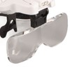 Head Mounted Magnifying Glass 2pcs LED Light Adjustable Rechargeable Headband