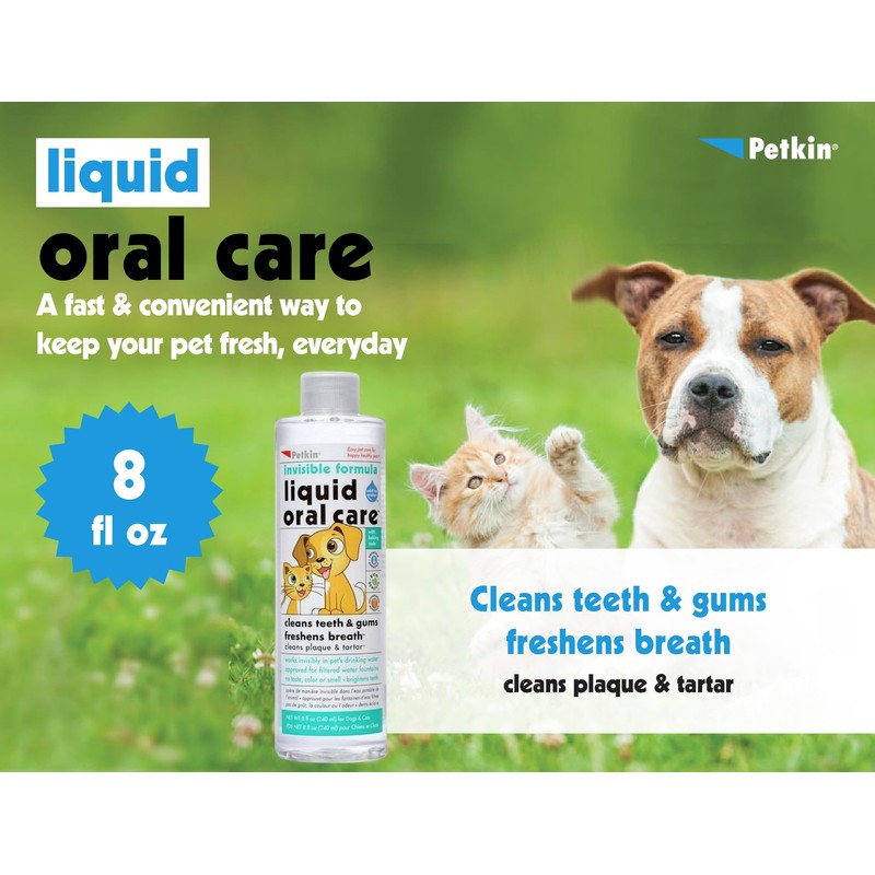 Petkin invisible formula Liquid Oral Care Teeth, Dental Gums Fresh