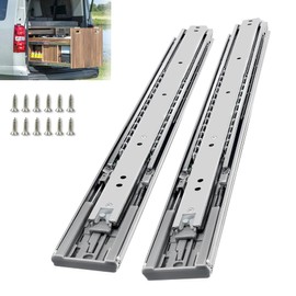 VITERLYNX 200Lbs Soft Close Heavy Duty Drawer Slides 1 Pair 10 14 16 18 20 22 24 32 Inch Full Extension Ball Bearing Sliding Rails Kitchen Cabinet Shelf Runners Tracks Tool Box Glides-Soft Close 22"