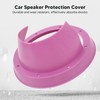 6.5in 2 Pcs Purple Car Speaker Baffle Kits Silicone Horn
