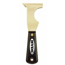 Hyde Tools 2975 5-in-1 Brass Multi-Tool, Black and Silver