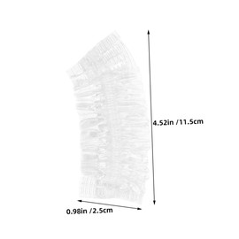 NOLITOY 100pcs Ear Covers Clear Disposable Ear Caps for Hair Dye Shower Spa Comfortable Lightweight Secure Fit for Home Hotel Travel Use