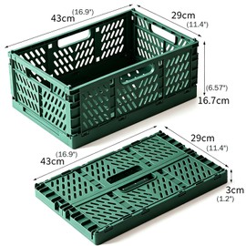 2 Pack Pastel Plastic Storage Baskets-20L Space-Saving Bins