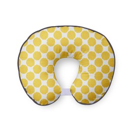 Bacati Ikat Dots Muslin Fabric Nursing Pillow Cover Only (Nursing Pillow Cover Only, Yellow)
