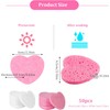 Esponjas faciales de limpieza 50 unidades reutilizables con forma de
