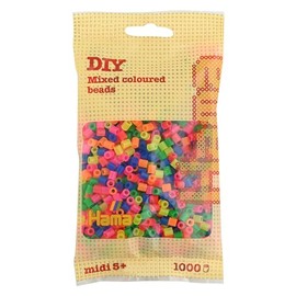 Hama Beads Bag | Approx. 1000 Midi Fuse Beads | Mosaic Decoration Arts & Craft for Creative Children Ages 5+ | Mix 51