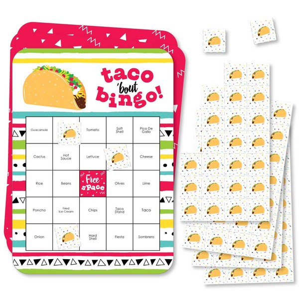 Big Dot of Happiness Taco ‘Bout Fun - Bingo Cards