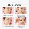 Paquete de mascarilla facial despegable envoltura de colágeno para la