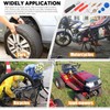 Rustark 70Pcs Tire Repair Kit - Patch, Scraper, Valve Stem