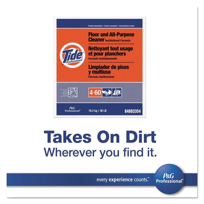 Floor Cleaner, 36 lb, Bland, White