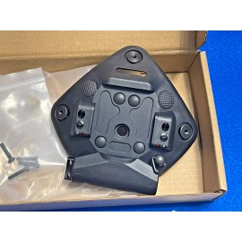 Unbranded Black 3-Hole Combat Helmet Night Vision NVG NOD Mount Shroud ACH MICH ECH w/ LED