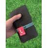jowiha Nabaiji Microfibre Sports Towel, Black with Turquoise Band, Large