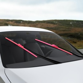 OEM QUALITY 26" + 16" PARRATI Premium All-Season Rose Red Windshield Wiper Blades (Set of 2)