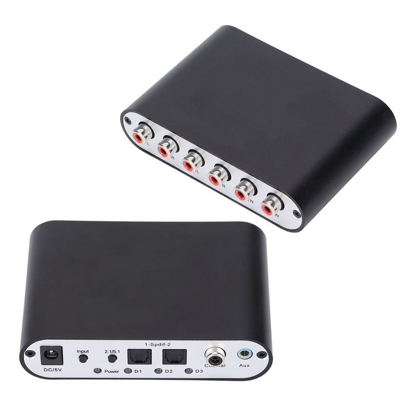 51R Digital Audio Decoder 5.1 Channel to 3.5mm Stereo AUX