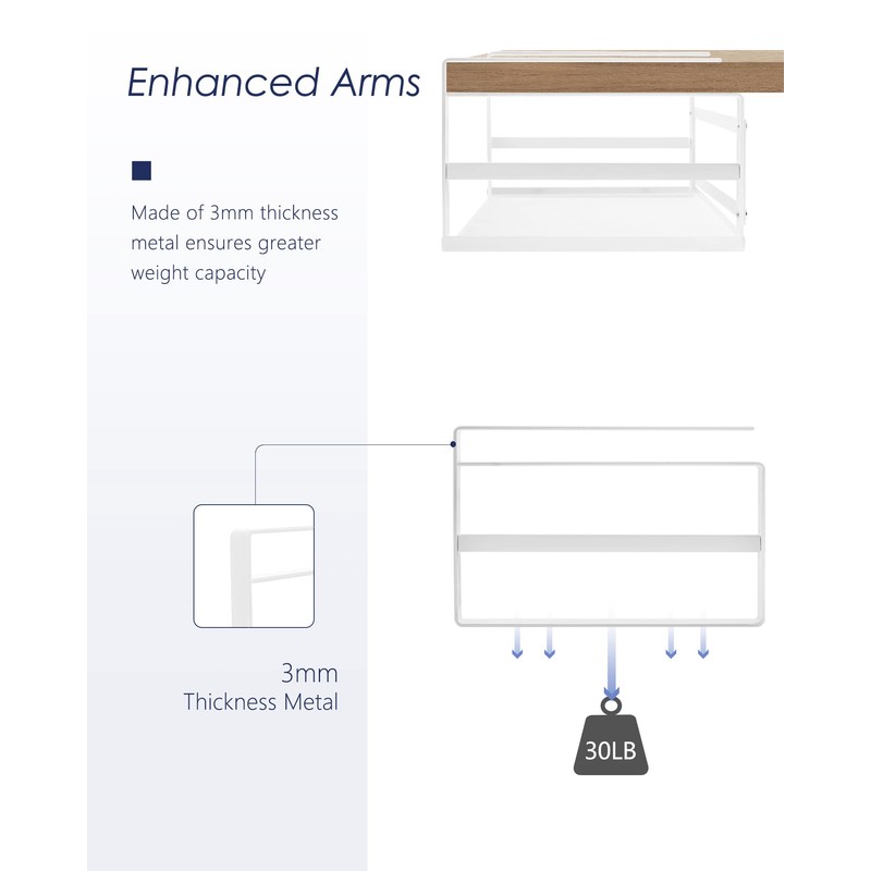 Nxconsu 2Pack Under Shelf Storage Basket Organizer Hanging Holder for