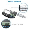 AUTOUTLET Micrometer Digital Outside Micrometer 0-25 mm/ 0.001 mm(0.00005"), LCD