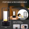 Cordless Portable LED Table Lamp， Rechargeable Battery Operated Desk Lamp