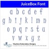 Threadart Machine Embroidery Design JuiceBox BX Font Alphabet Loaded on