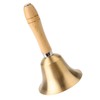 Hand bell, table bell with wooden handle, hand bell, classic