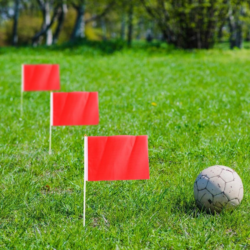 Red Mini Flag 12 Pack - Hand Held Miniature Flags