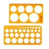 Circle Stencil Template,2 pcs Circle Template Drawing Stencil with 36