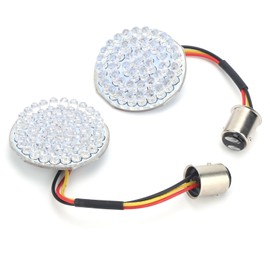 Motorcycle LED Turn Signal Indicator White Yellow Light High Brightness Fit for Touring 2014-2017