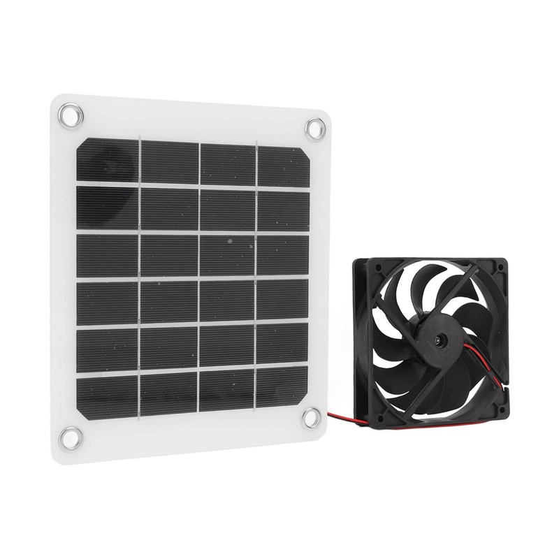 10W Solar Powered Exhaust Fan 5V Waterproof Portable Monocrystalline Silicon
