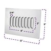 8 Hood Louver Sheet Metal Panel, 12 x 8 Inch,