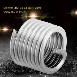 50pcs Stainless Steel Helicoil Inserts with M8 Thread M8 Spiral Wire Screw Thread Inserts Spiral Wire Insert Thread Repair Insert Assortment (1.25 x 1.5 D Length)