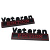 2 Pack Veteran Edition Car Emblem - 3D Metal Badge