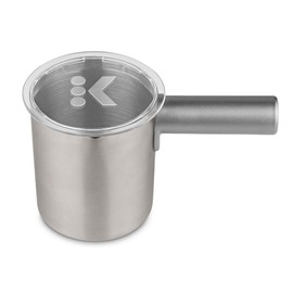 Keurig K-Café Milk Frother Cup Replacement Part or Extra,80 milliliters Hot and Cold Frothing, Compatible with Keurig K-Café Coffee Makers Only, Nickel