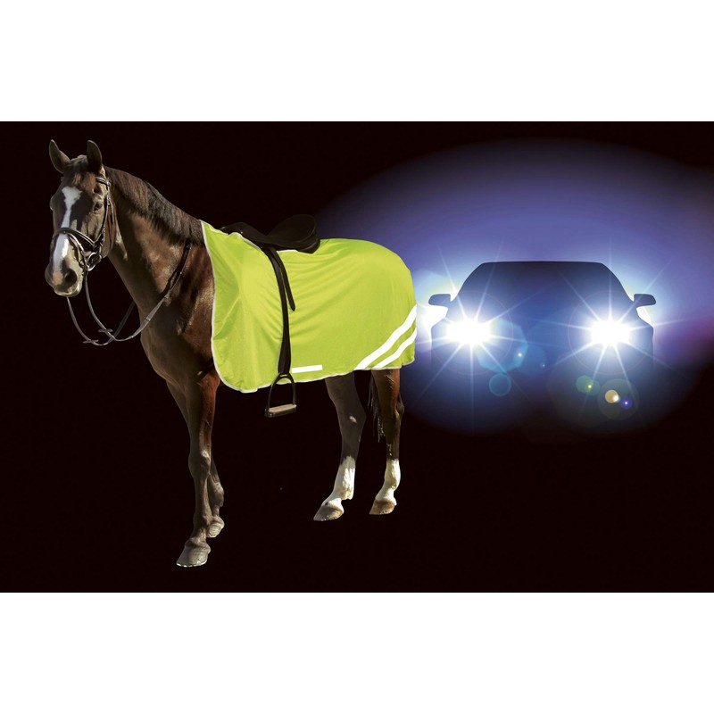 Kerbl Unisex Sikkerhedstæppe Reflekterende Sicherheitsdecke, Neongelb, 135 cm EU