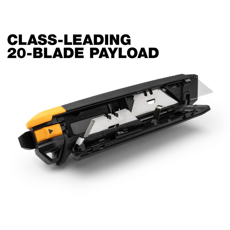 ToughBuilt Auto-loading Utility Knife with Pry Bar - TB-H4-10-A