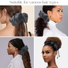 Adjustable Satin Scrunchies for Black Women – Adjustable Large Hair