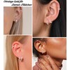 ZHESHY Gold Earrings Set Women's 3 Pairs 14K Gold-Plated Silver