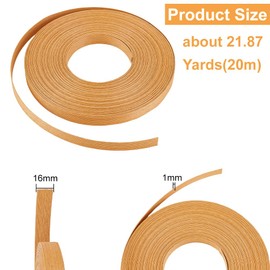 OLYCRAFT 21 Yards Paper Weaving Cane 5/8 Inch Paper Rattan Cane 12-Ply Fibre Rush for Rattan Woven Making Fibre Rush Weaving Gift Wrapping Craft DIY Decoration- Goldenrod