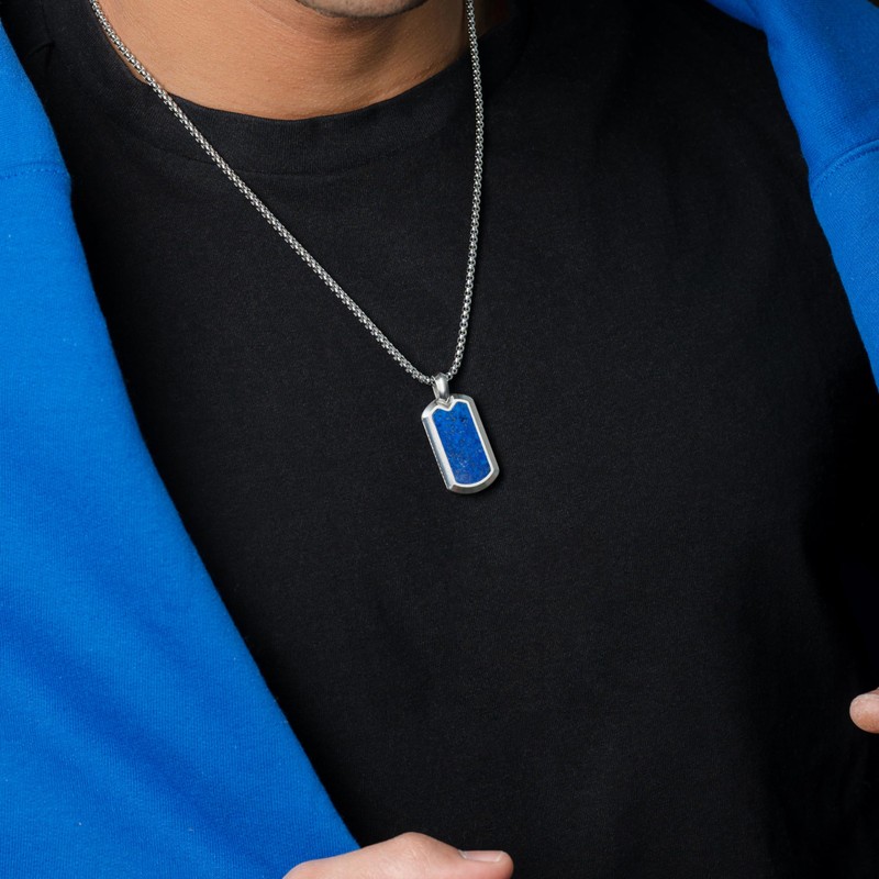 RTZN® Lapis Lazuli Necklace for Men – Premium Handcrafted Lapis