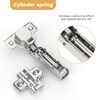 Furniware 2 pcs Soft Close Cabinet Hinge,110 Degree Half Overlay