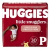 HUGGIES Little Snugglers Baby Diapers, Size Preemie, 30 Count, Convenience