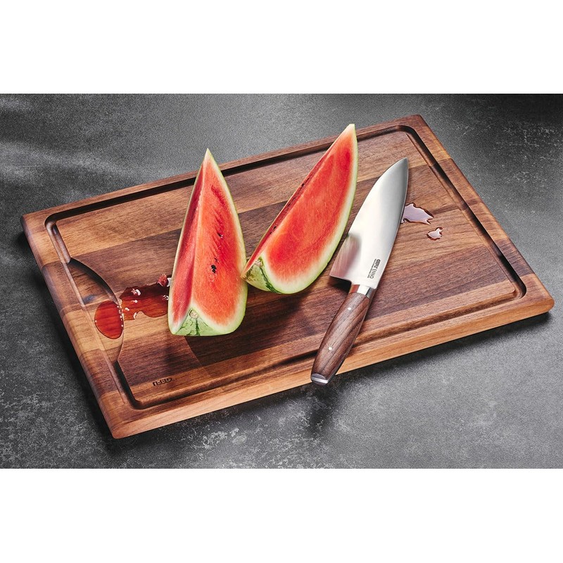 GEFU Enno High-Quality Chopping Board with Juice Groove - Walnut