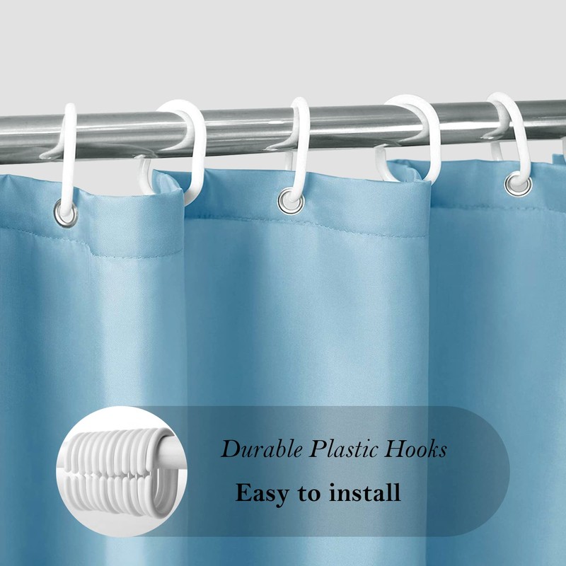 AooHome 72x96 inch Fabric Shower Curtain Liner, Waterproof Extra Long