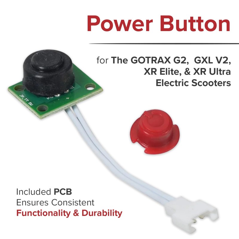 AlveyTech Power Button for GOTRAX G2, GXL V2, & XR