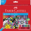 Faber-Castell Castle 111260 Colouring Pencils Set, 60 Pieces, Hexagonal, Shatterproof,
