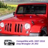 SQQP Engine Hood Rubber Head Decor Trim Compatible with 2007-2018