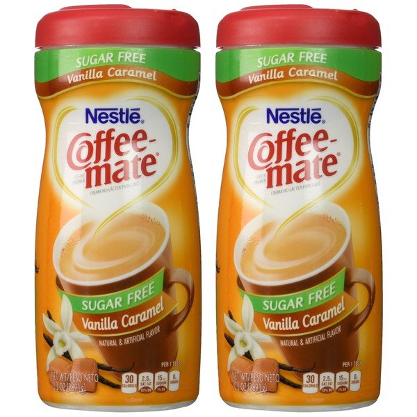 COFFEEMATE CARB VANILLA CARAMEL, 10.2 Ounce (Pack of 2)