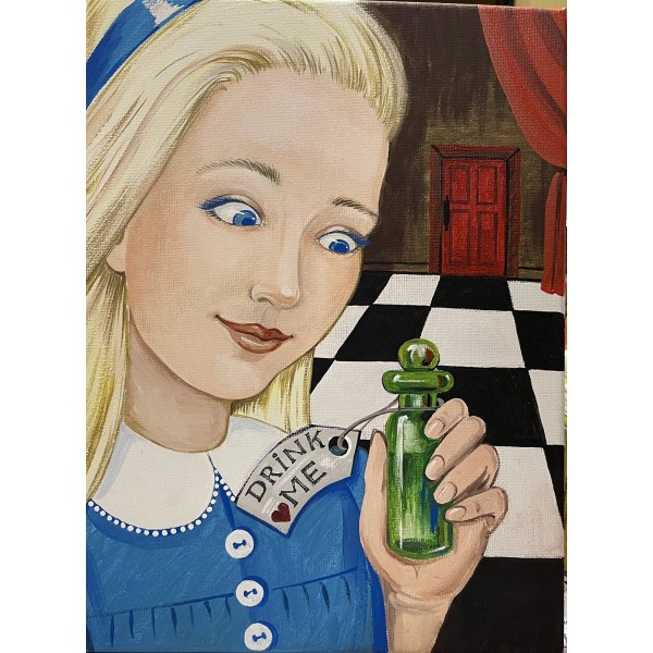Ryta 1.5x2 DOLLHOUSE MINIATURE PRINT OF PAINTING RYTA 1:12 SCALE